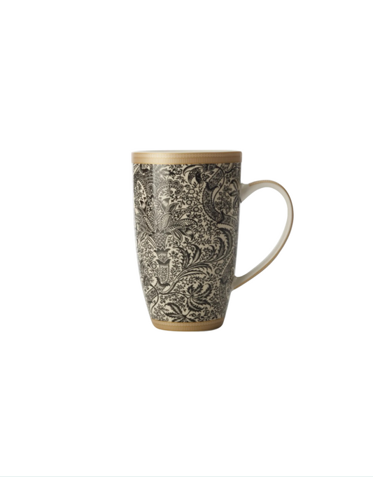 Black Seaweed Coupe Mug - William Morris Collection