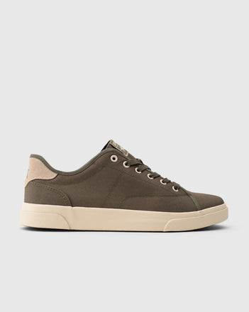 Douglas Canvas Sneakers in Olive/Beige