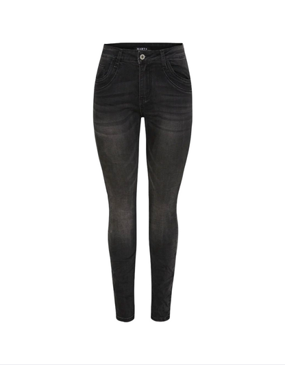 Mette Stretch Jeans in Charcoal