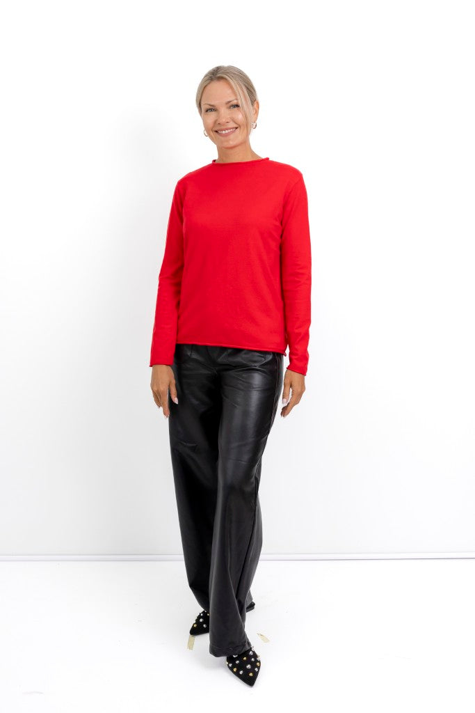 Milan Classic Funnel Neck in Red