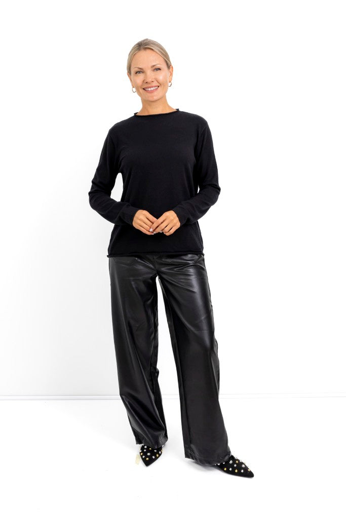 Milan Classic Funnel Neck in Black