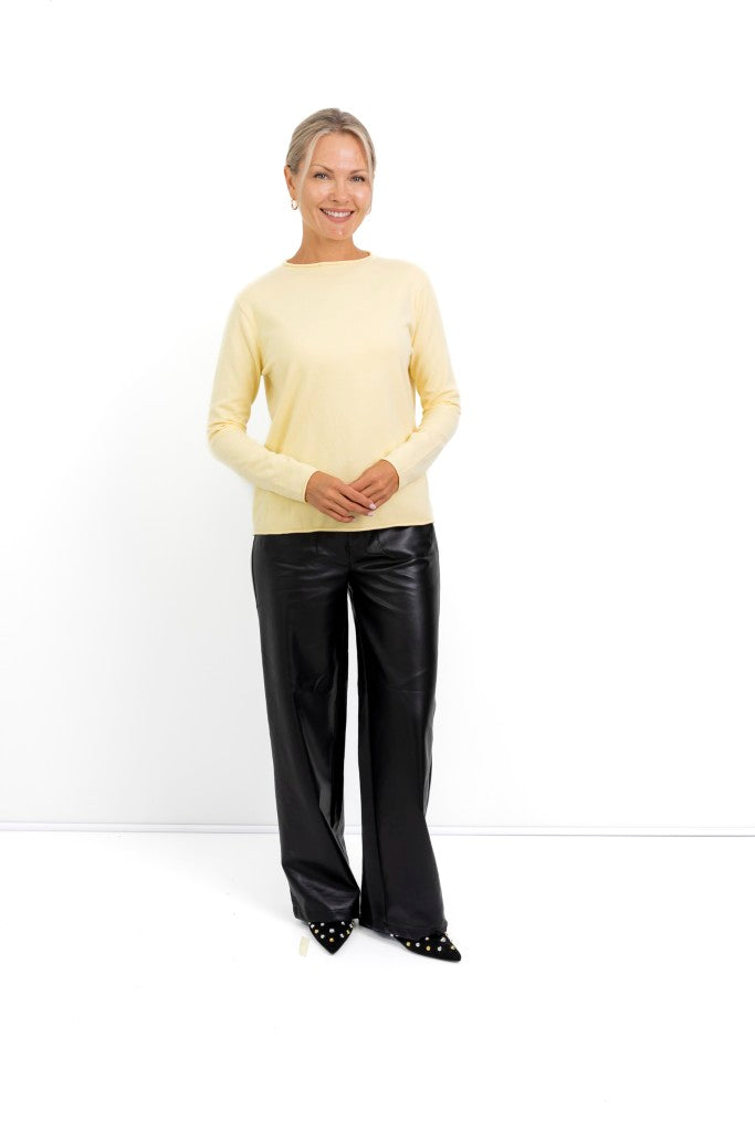 Milan Classic Funnel Neck in Butter