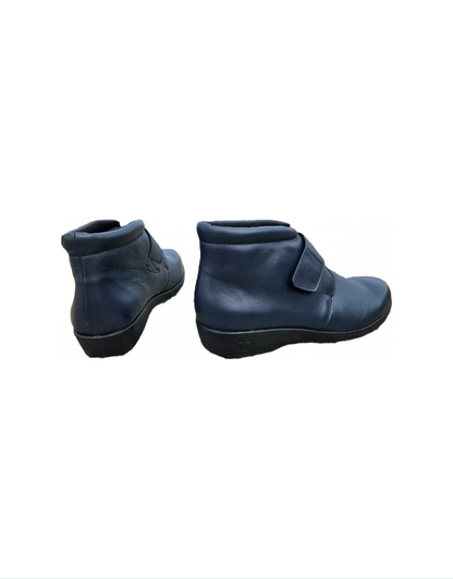 708 Strap Ankle Boot in Navy