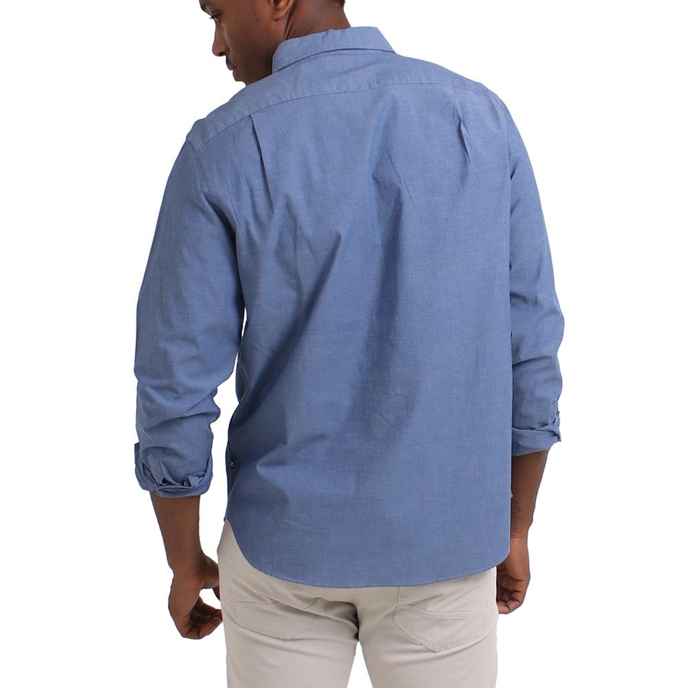 Classic Anchor LS Shirt in Riviera Blue