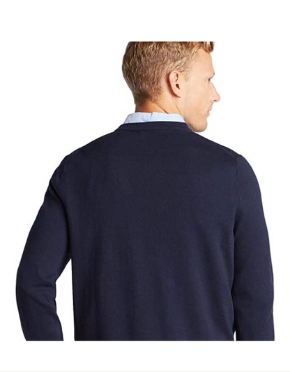 Navtech V-Neck Sweater in Navy