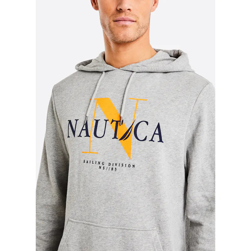 NC Casablance Fleece Pullover Hoodie in Grey Melange