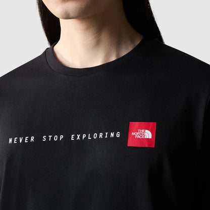 Never Stop Exploring SS Tee in TNF Black