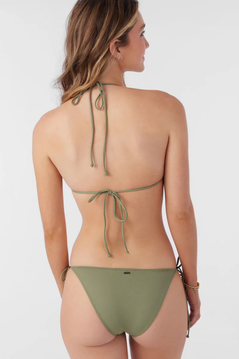 Salt Water Solids Bikini in Oil Green