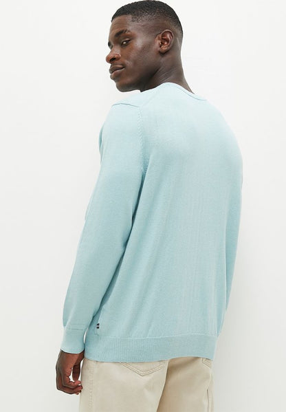 Navtech V-Neck Sweater in Anchor Blue