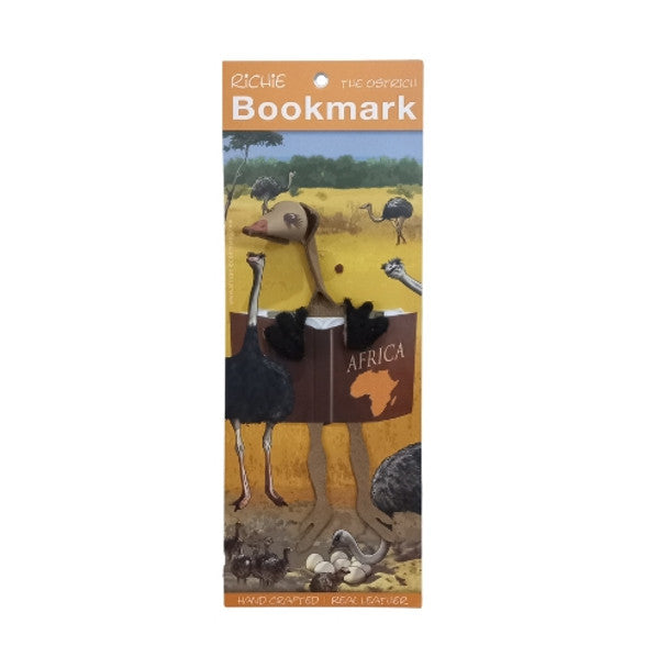 Leather Ostrich Bookmark