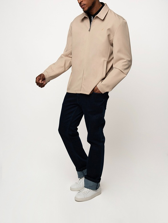 Harrington Tech Jacket in Stone