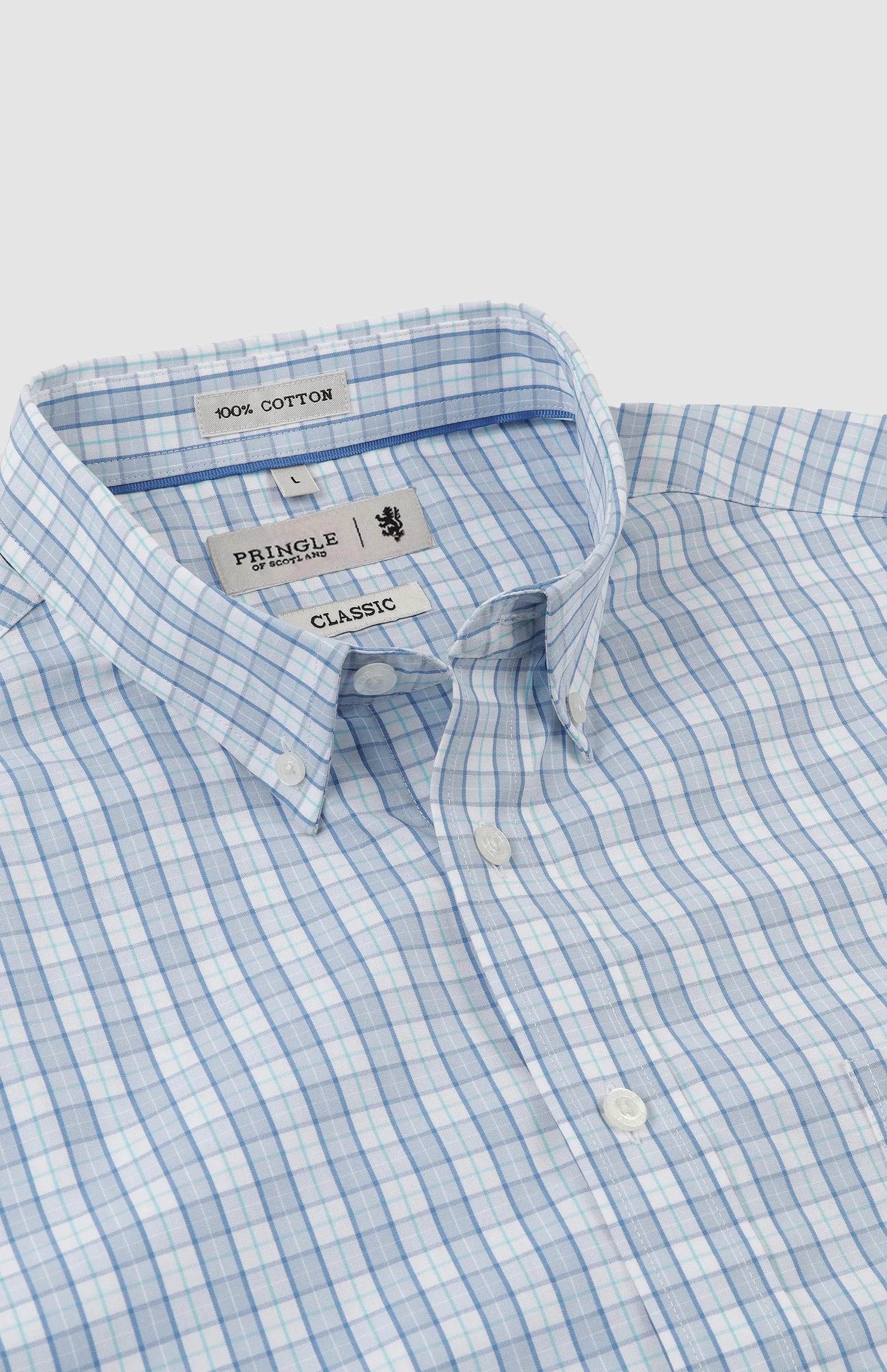Gilbert Check Classic Shirt in Blue