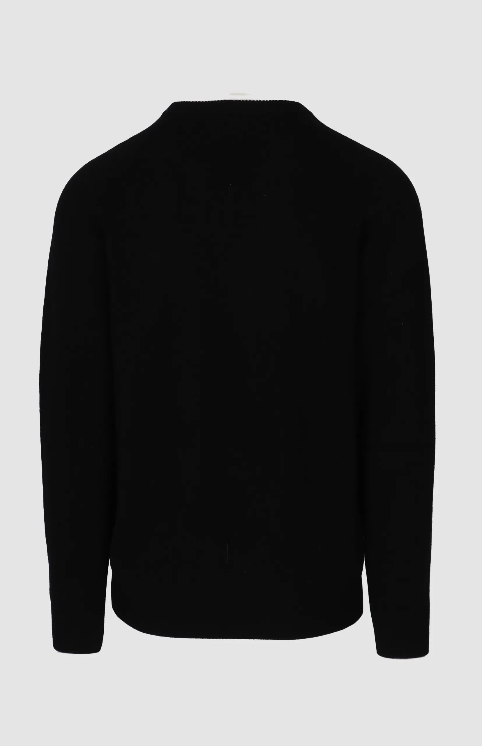 Henry Lambswool V-Neck Sweater in Black