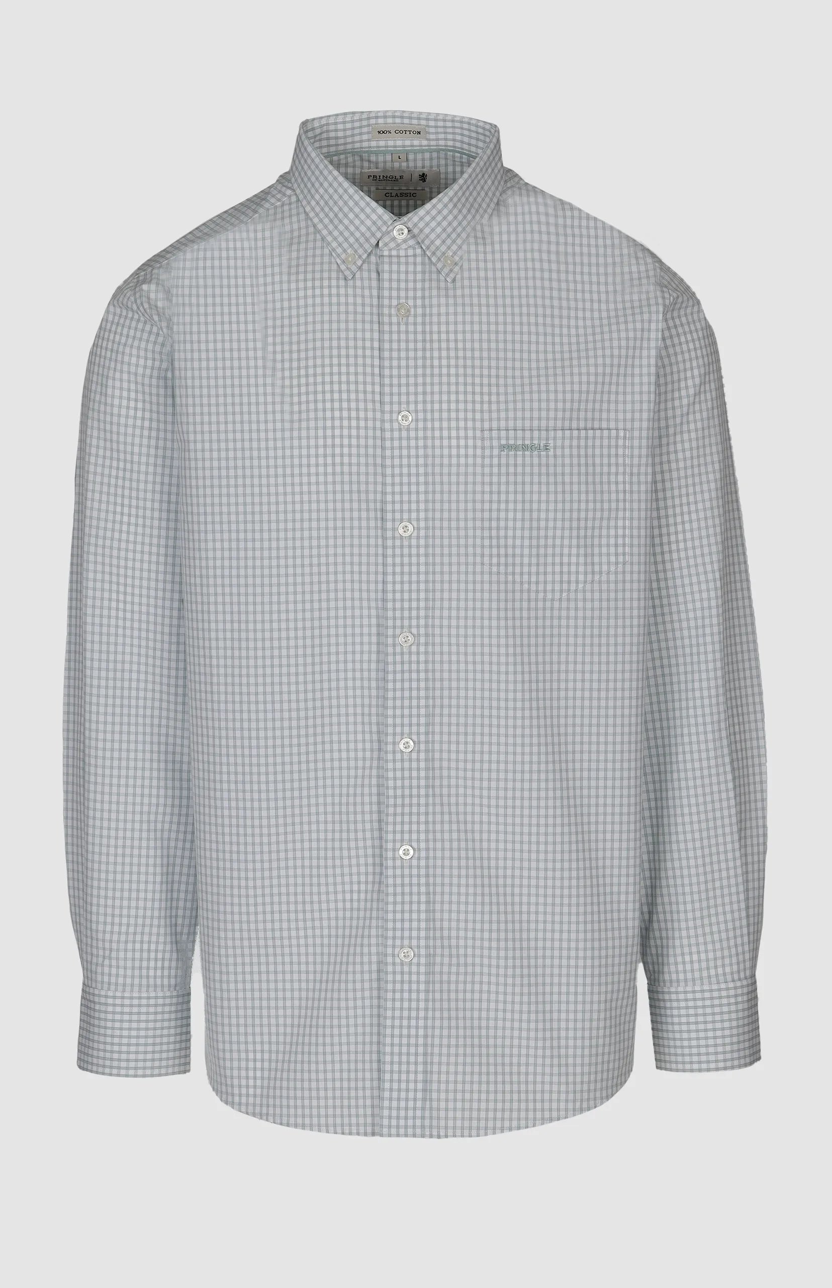 Malcolm Check Classic Shirt in Green