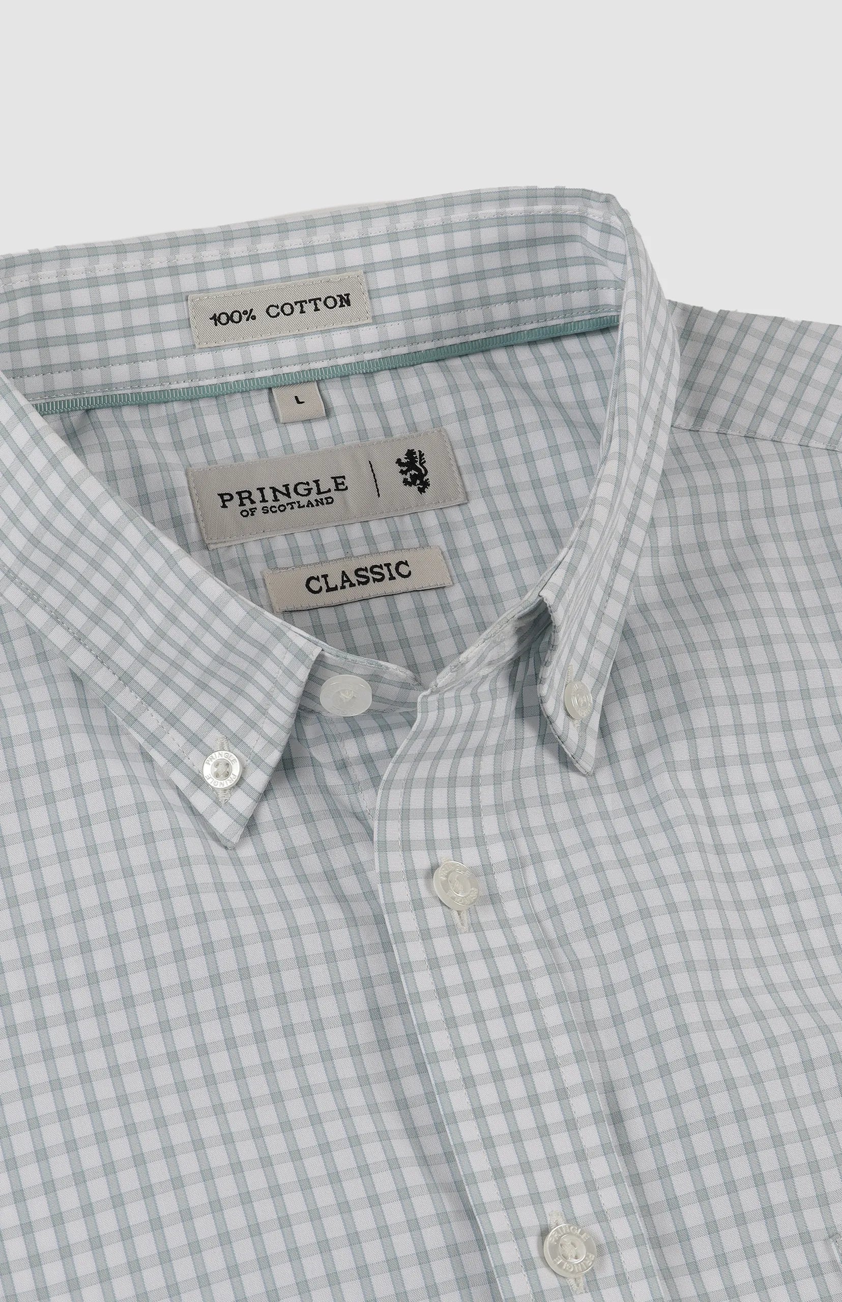 Malcolm Check Classic Shirt in Green