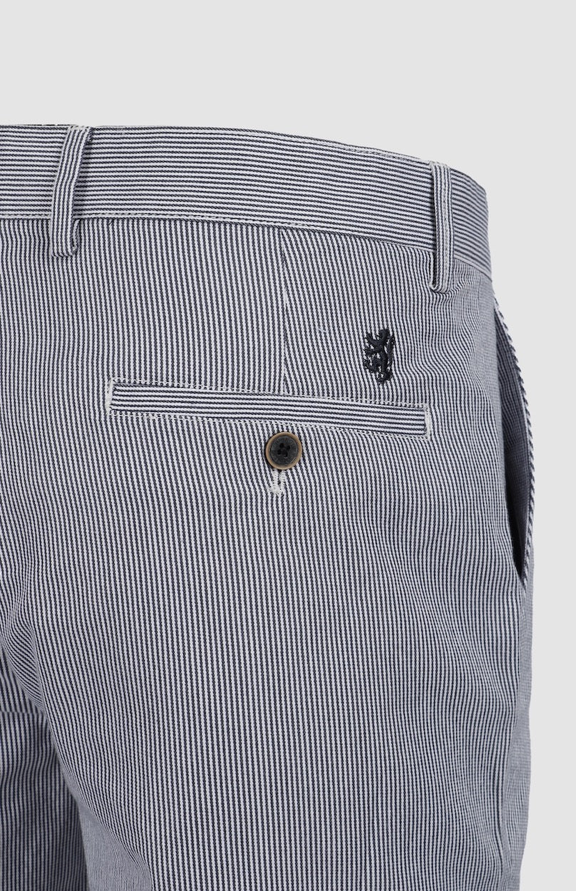 Mike Striped Shorts in Blue / White