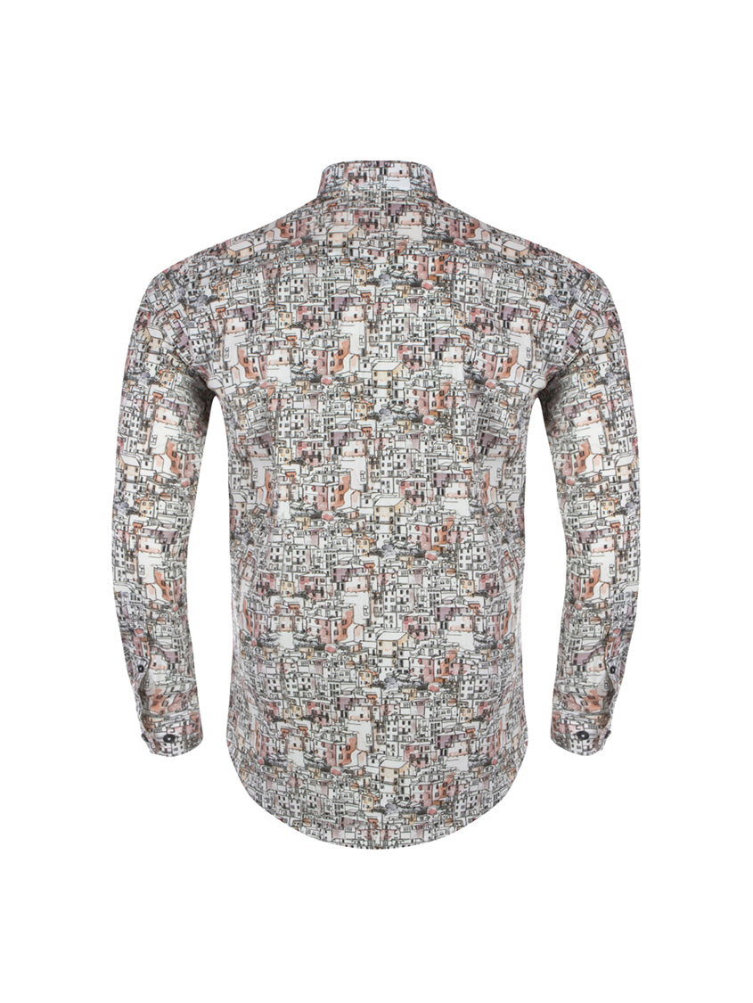 Villa Print Cotton Shirt