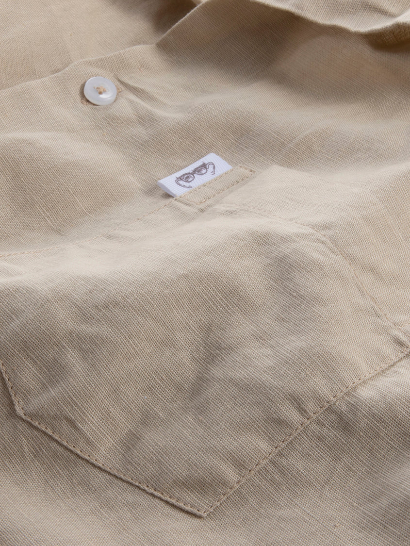 Essential Linen/Cotton Shirt in Natural