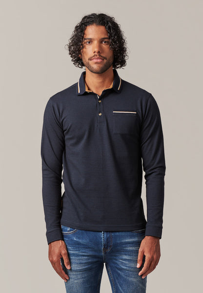 Railway LS Polo in Night Blue