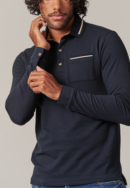 Railway LS Polo in Night Blue