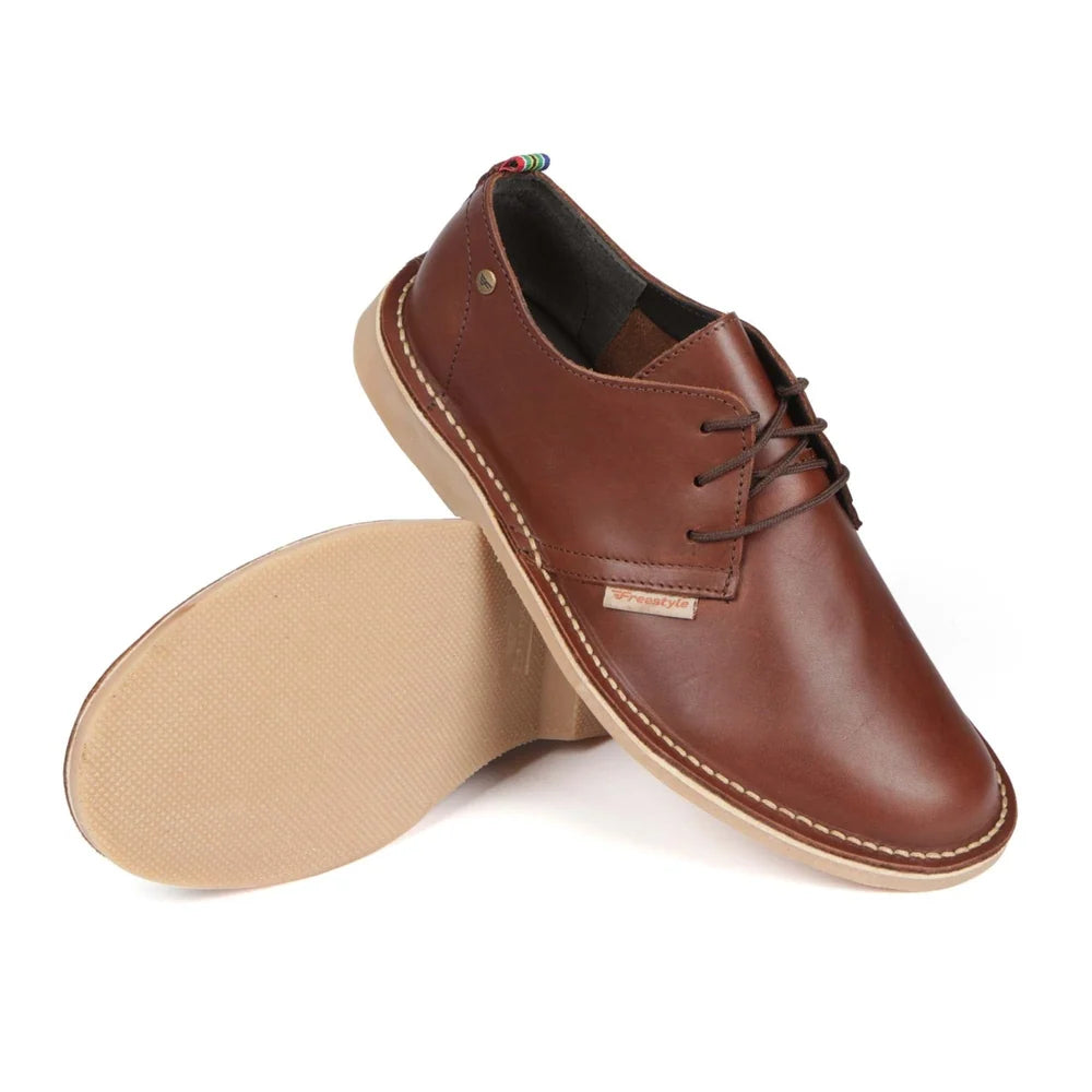 Rambler Premium Leather Shoe in Pitstop Brown