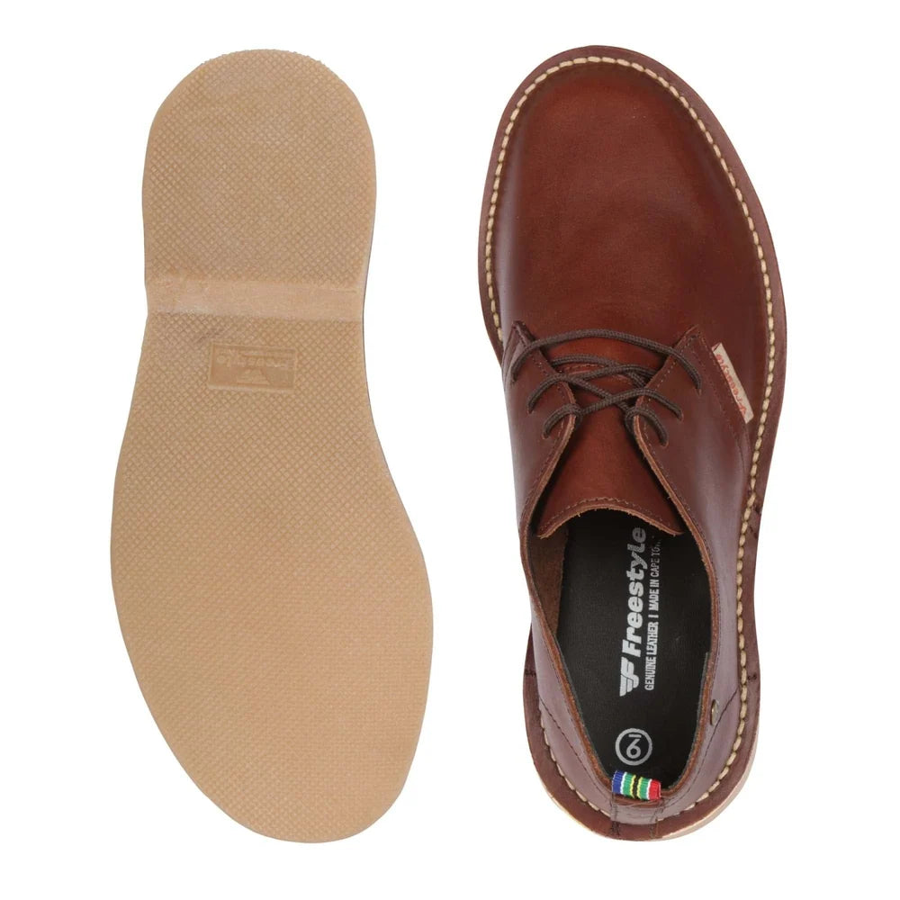 Rambler Premium Leather Shoe in Pitstop Brown