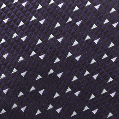 Tie & Pocket Square in Triangle Navy