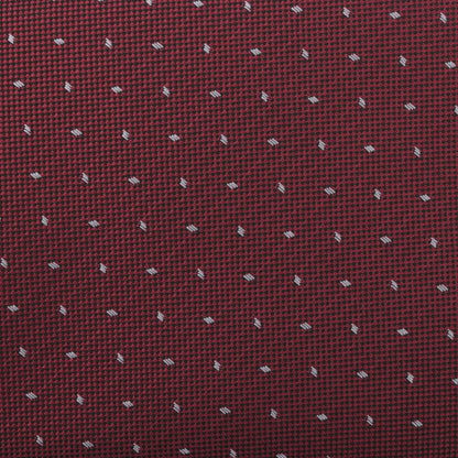 Tie & Pocket Square in Geometric Red