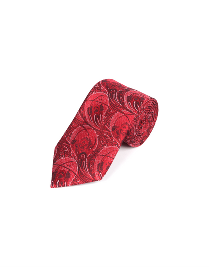 Tie & Pocket Square in Large Paisley