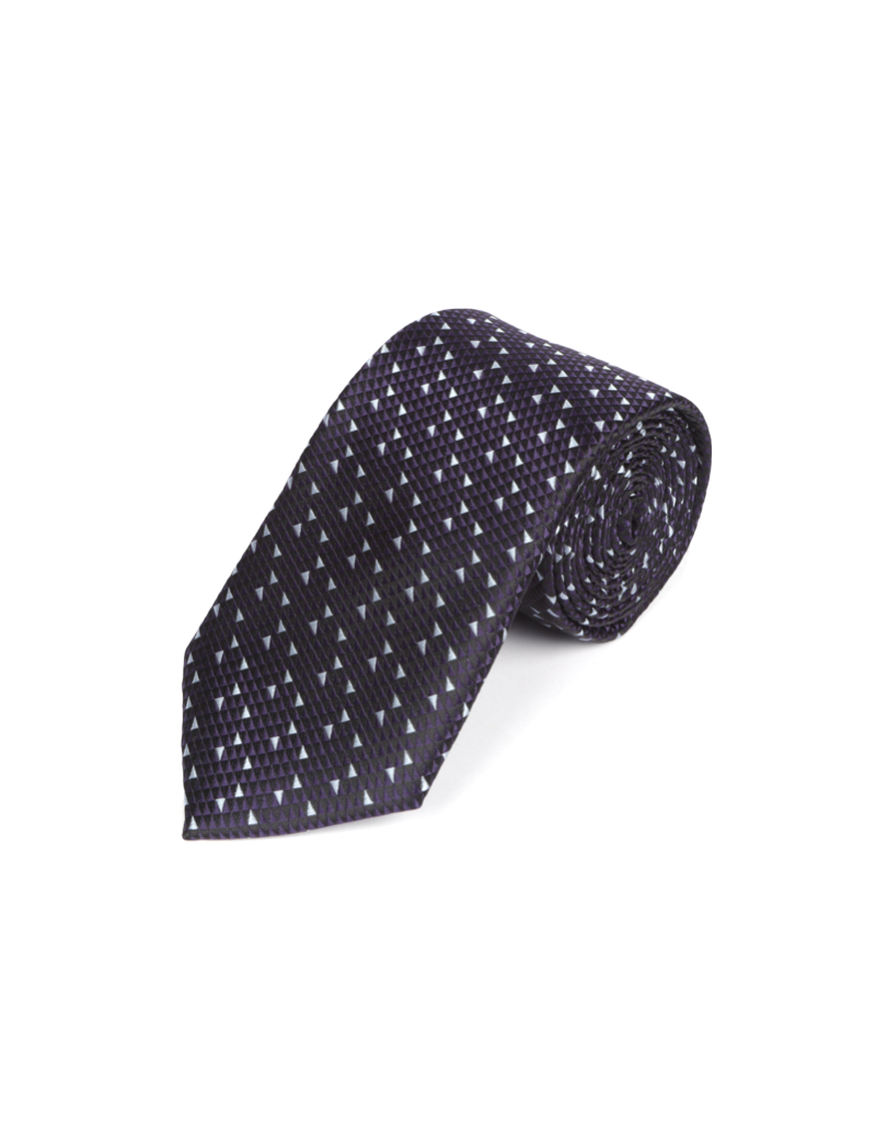 Tie & Pocket Square in Triangle Navy