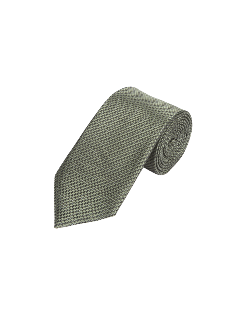 Tie & Pocket Square in Geometric Green