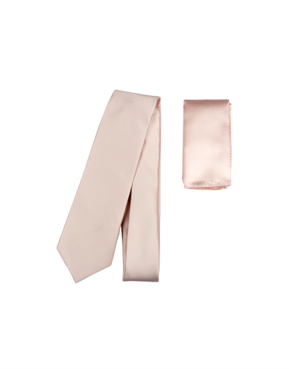 Classic Skinny Tie in Sage Rose Gold