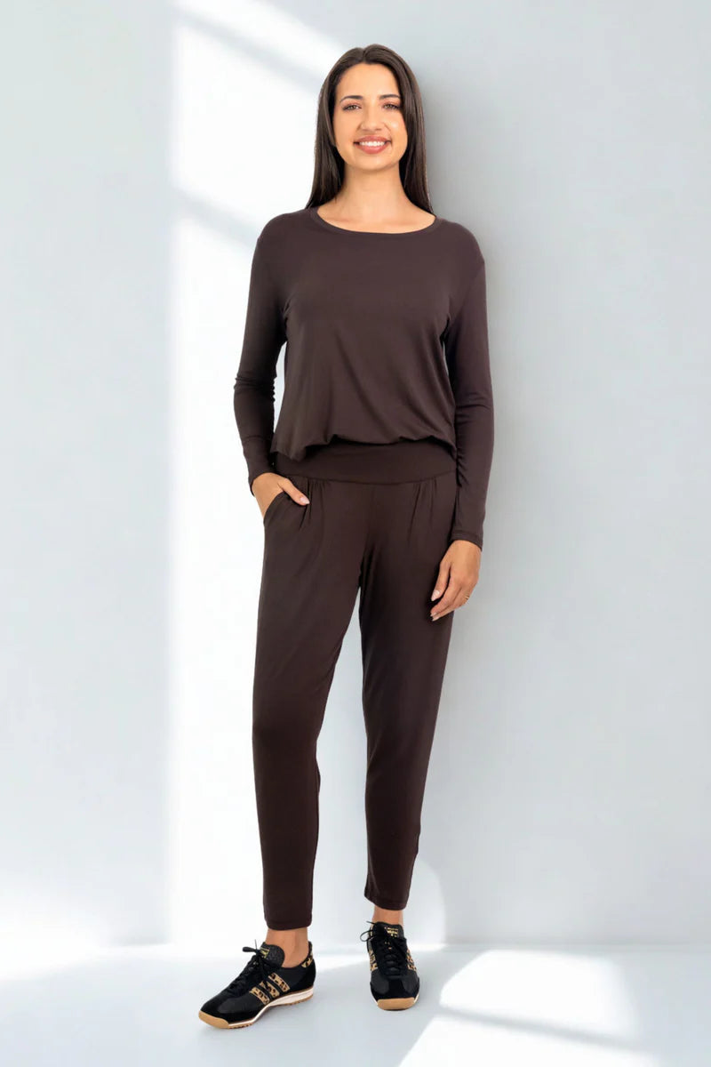 Roxanne Classic Pant in Chocolate