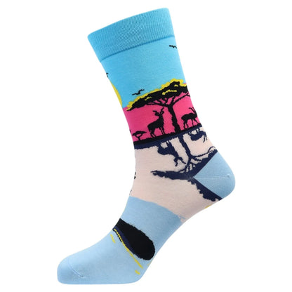 Bamboo Sunset Safari Socks