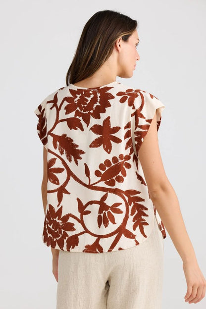 Sebou Top in Cuban Bloom