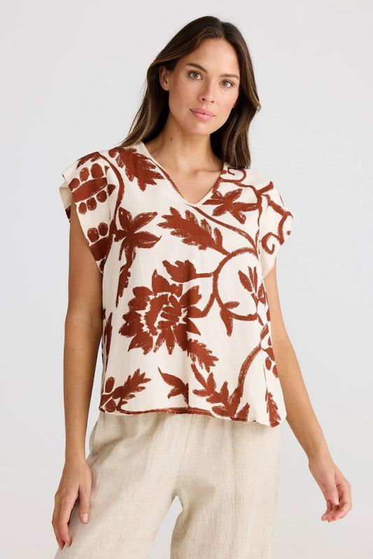 Sebou Top in Cuban Bloom