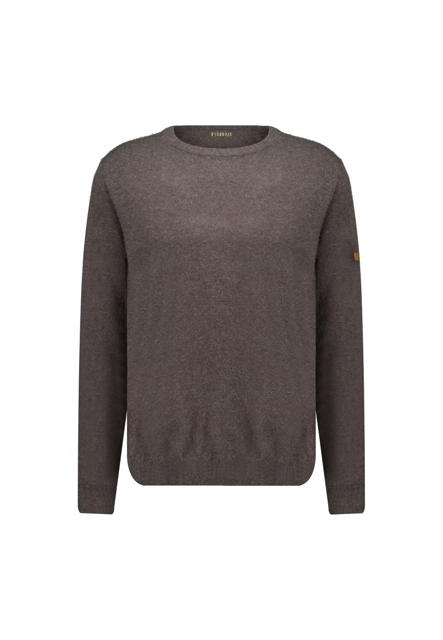 Shotson Cotton Pullover in Dark Grey Melange