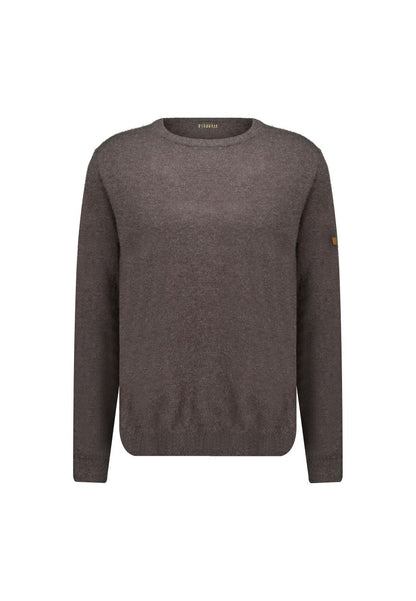 Shotson Cotton Pullover in Dark Grey Melange