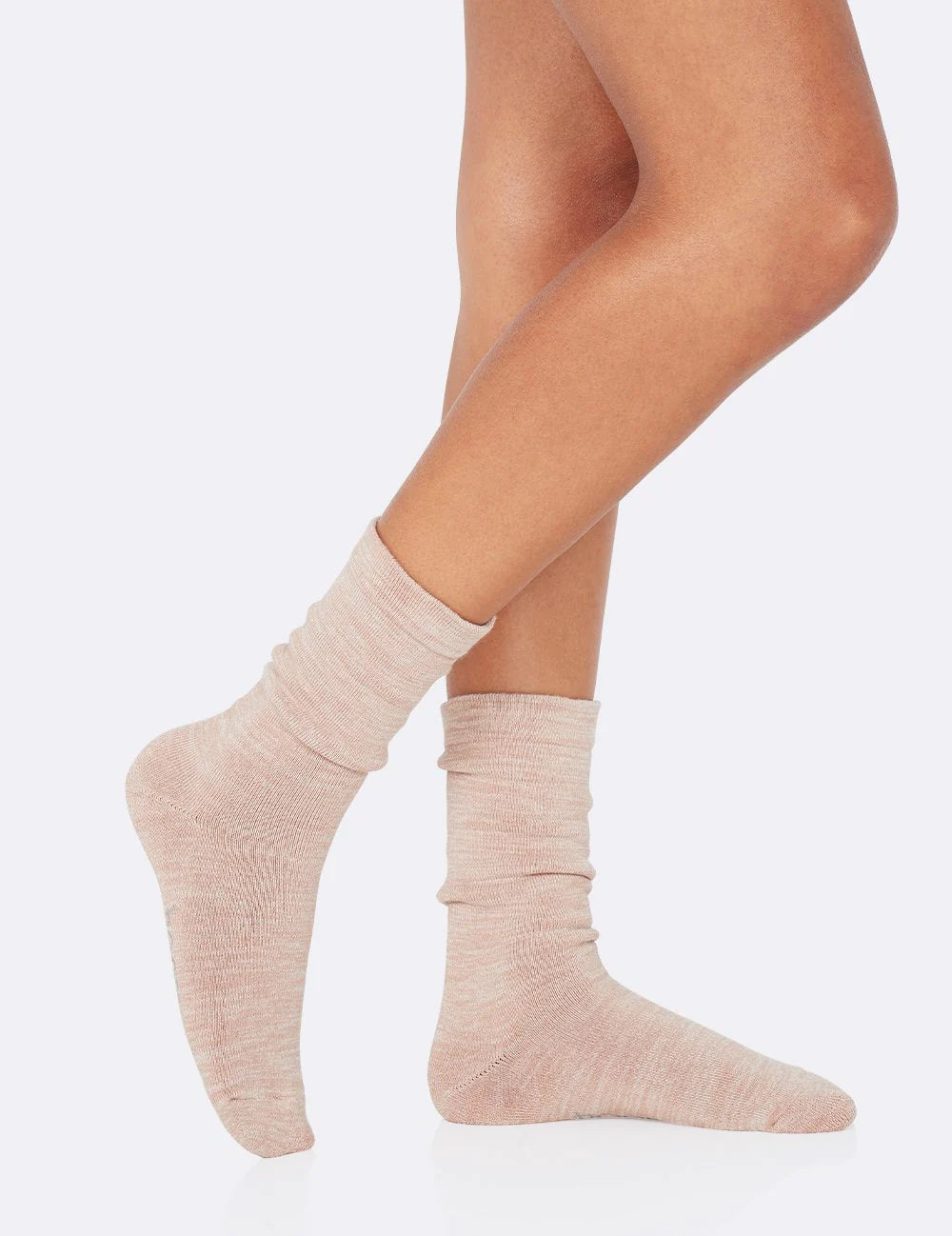 Chunky Bed Socks in Dusty Pink