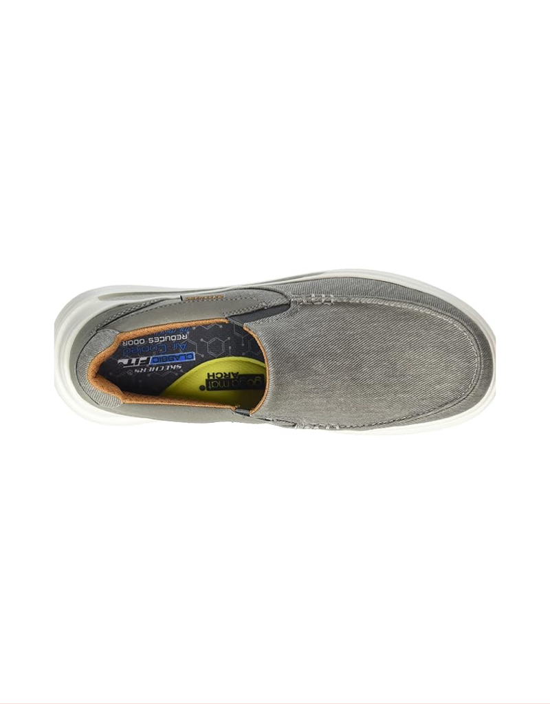 Skechers classic fit slip on mens hot sale