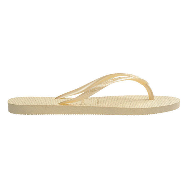 Slim Flip Flops in Buttercream