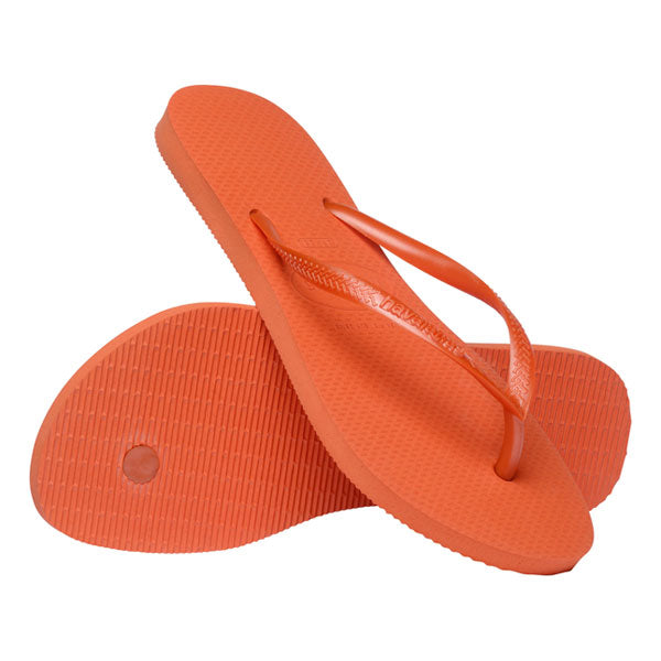 Slim Flip Flops in Sunset Orange