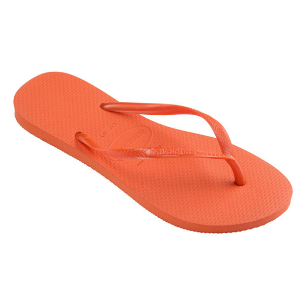 Slim Flip Flops in Sunset Orange
