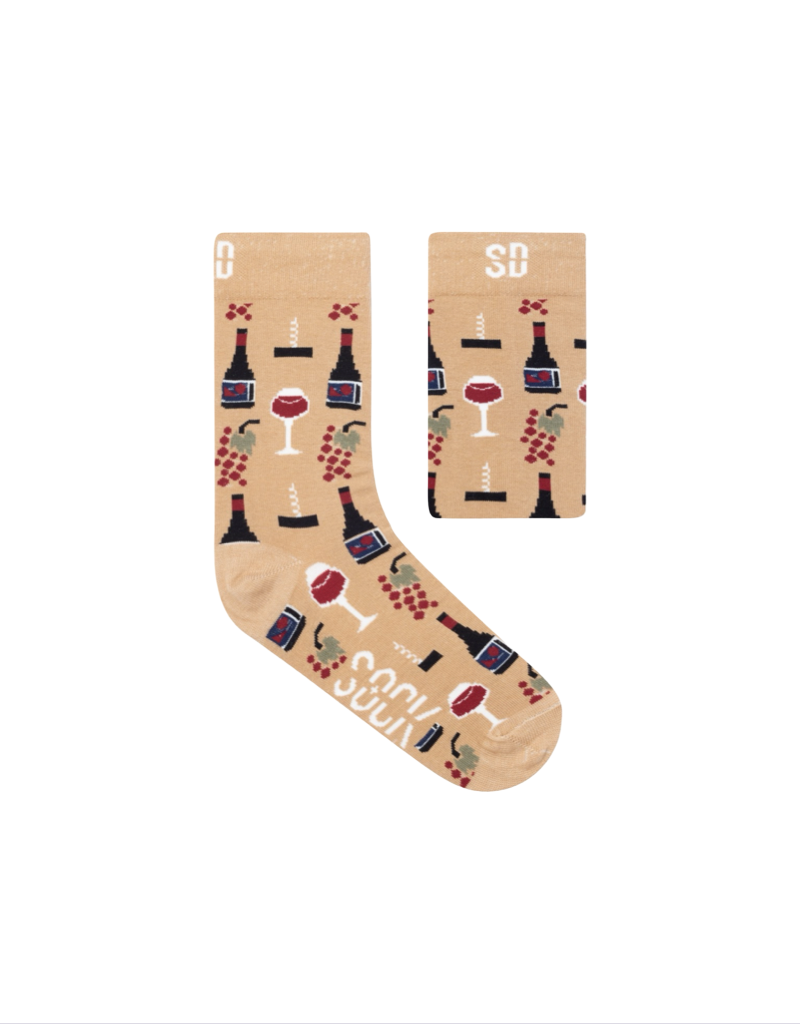 Cotton Wine Time Socks