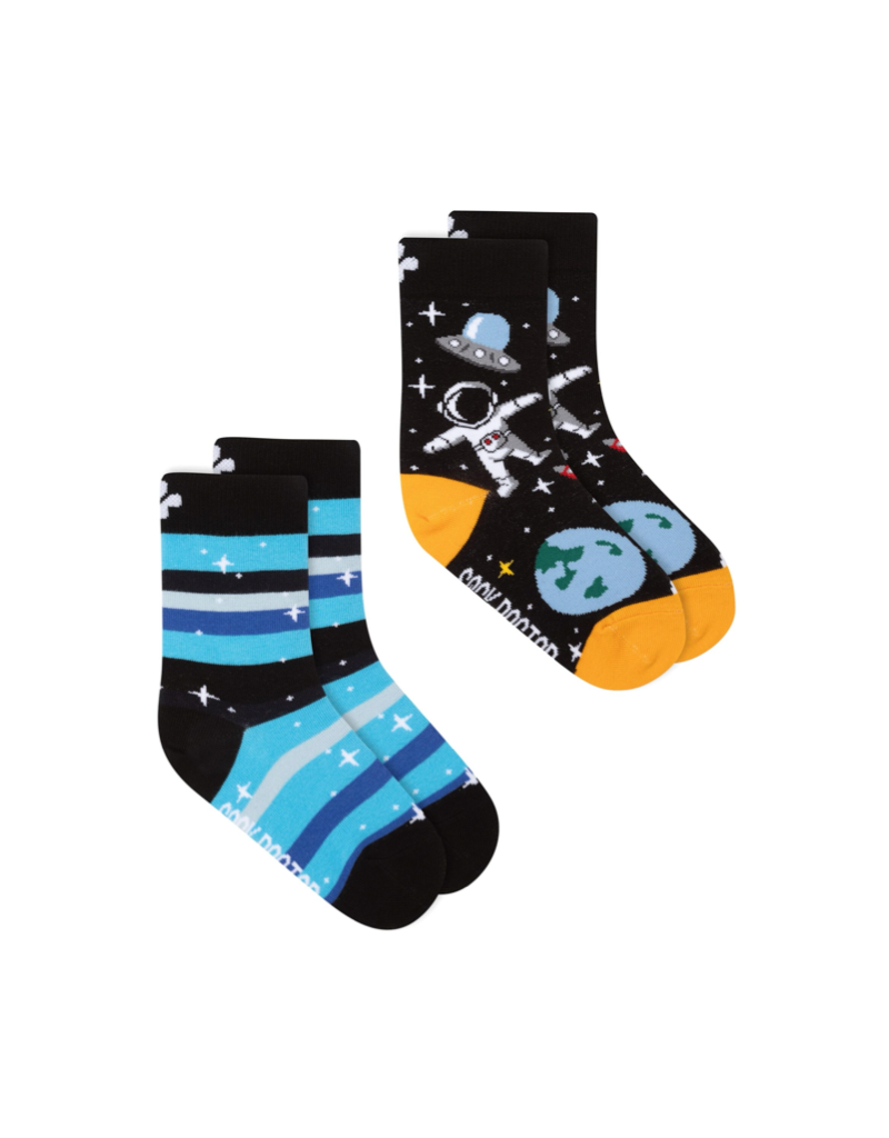 Kids 2 Pack Space Socks