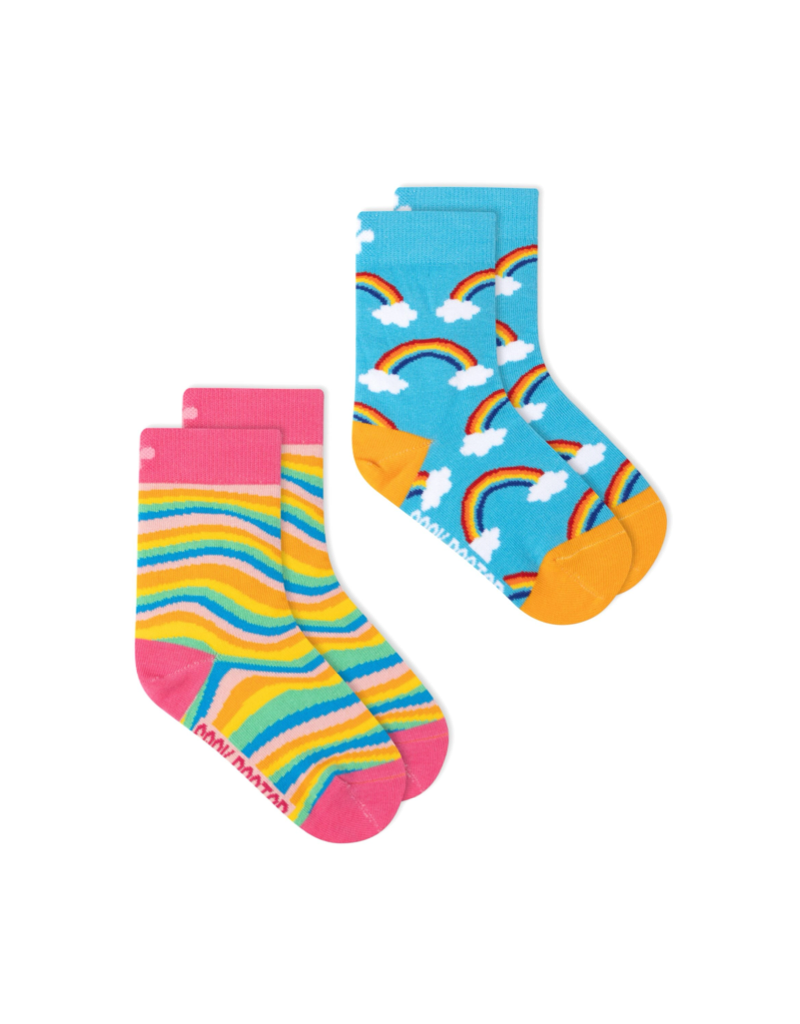 Kids 2 Pack Rainbow Socks