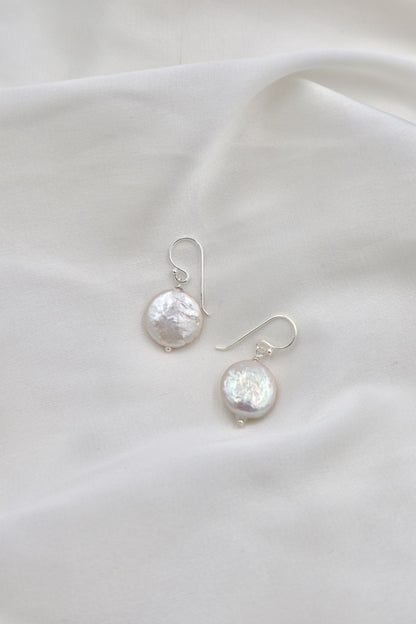 Coin Pearl Earrings