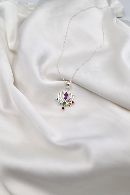 Chakra Lotus Necklace