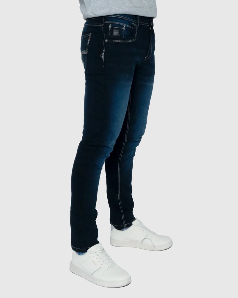 Woodford Skinny Denim in Black Blue