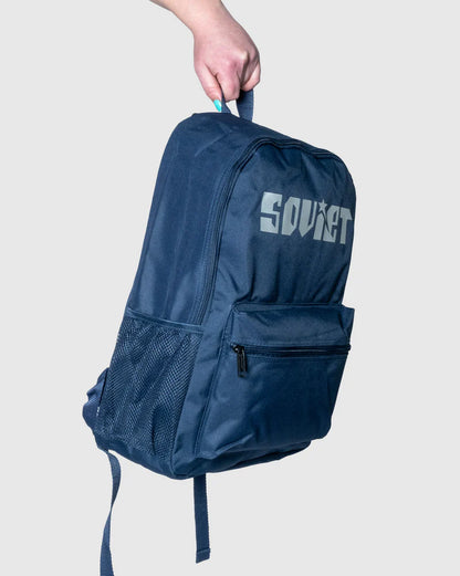 Venom Nylon Backpack in Navy Mono / Silver